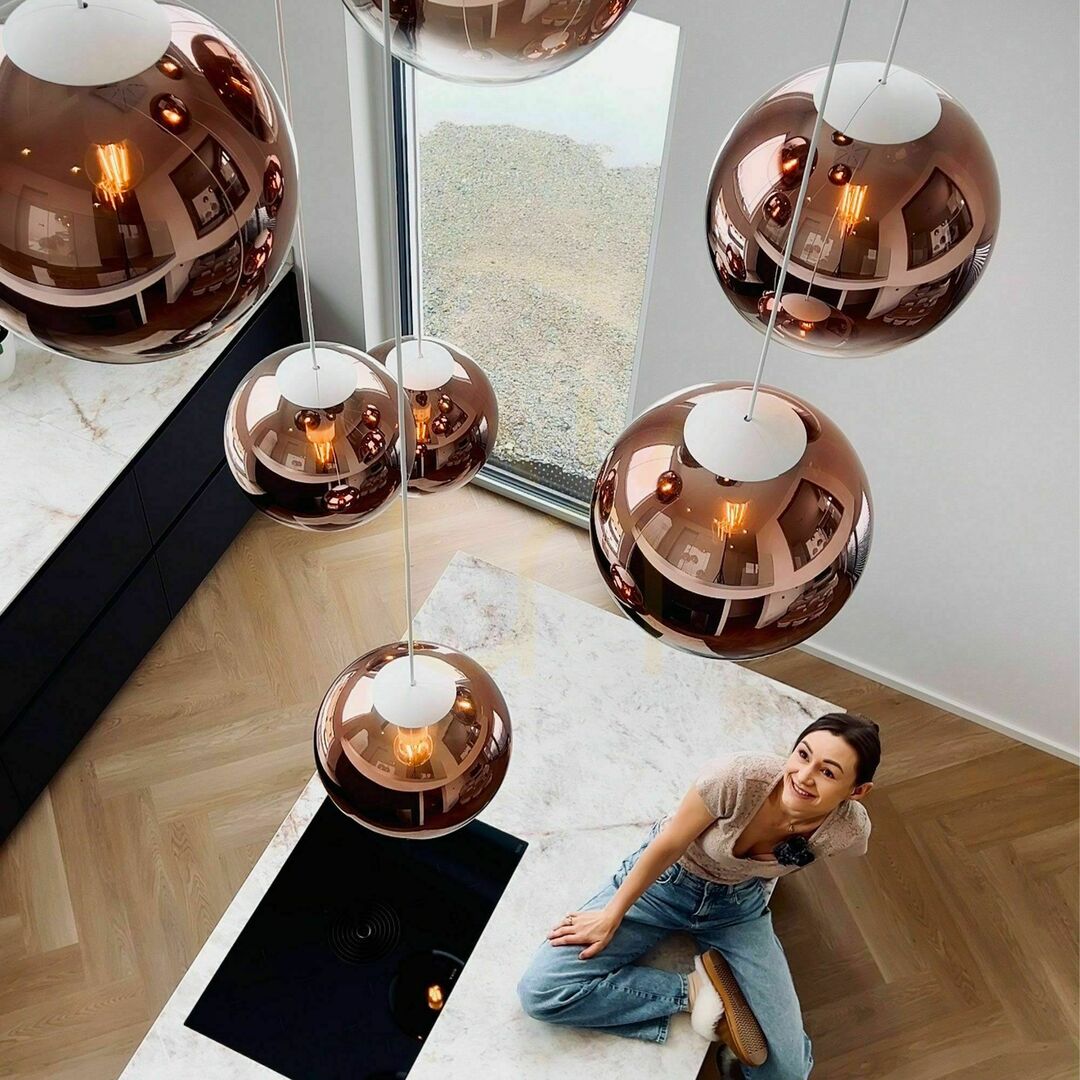Obejrzyj Lampa wisząca s.luce Orb szklana kula przydymiona 30 cm E27 1-punktowa Lampa wisząca s.luce Orb szklana kula przydymiona 30 cm E27 1-punktowa
