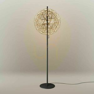 Lampa podłogowa s.luce Atom LED złota metalowa z ściemniaczem dotykowym small 10