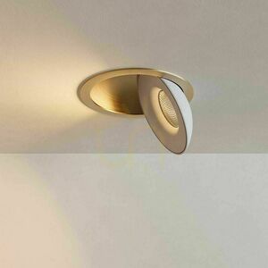 Oprawa wpuszczana s.luce Santa Deep LED złota 11W 2700K 840 lm regulowana 360° small 12