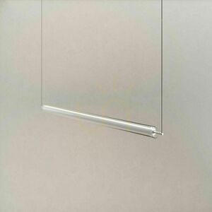 Lampa wisząca s.luce Ranya LED 160 cm aluminium, szkło przezroczyste, ściemnialna z pilotem small 13