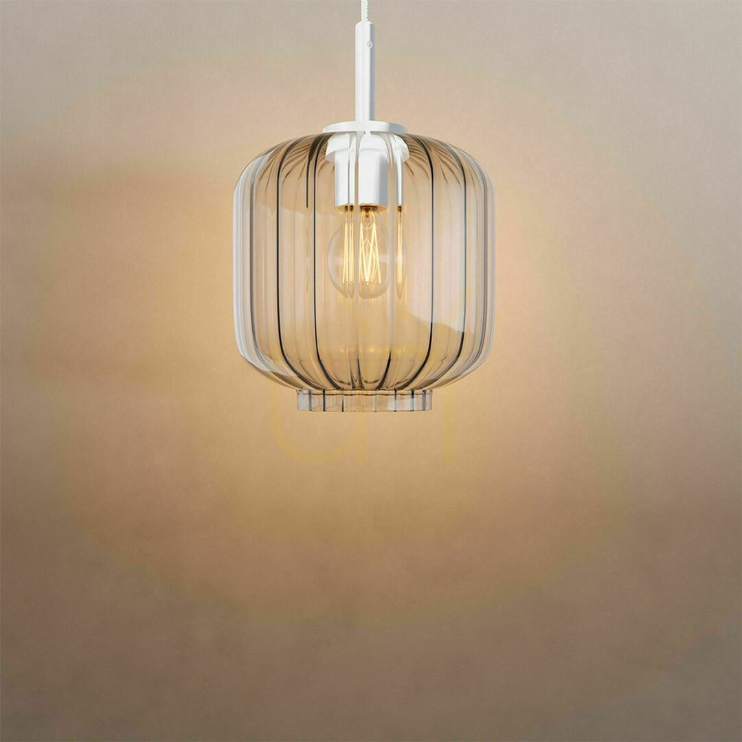 Zobacz Żyrandol s.luce Velo szklany przydymiony 25 cm E27 minimalistyczny Żyrandol s.luce Velo szklany przydymiony 25 cm E27 minimalistyczny