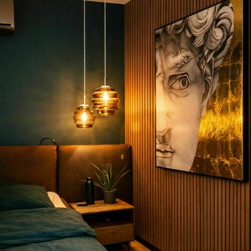 Sprawdź Lampa wisząca s.luce Echos szklana transparentna 18 cm E27 1-punktowa