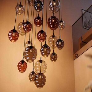 Lampa wisząca s.luce Echos szklana transparentna 18 cm E27 1-punktowa 4 Lampa wisząca s.luce Echos szklana transparentna 18 cm E27 1-punktowa small 4