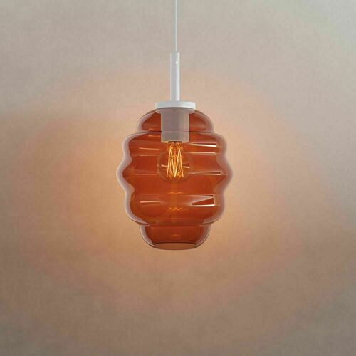 Sprawdź Lampa wisząca s.luce Echos brązowa szklana 18 cm E27 nowoczesna