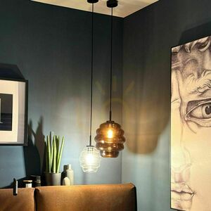 Lampa wisząca s.luce Echos szklana przydymiona 25 cm E27 nowoczesna 12 Lampa wisząca s.luce Echos szklana przydymiona 25 cm E27 nowoczesna small 12
