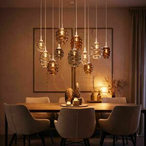 Lampa wisząca s.luce Echos szklana przydymiona 25 cm E27 nowoczesna 0 Lampa wisząca s.luce Echos szklana przydymiona 25 cm E27 nowoczesna small 0