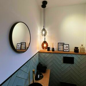 Lampa wisząca s.luce Echos szklana dymiona 25 cm E27 nowoczesna 6 Lampa wisząca s.luce Echos szklana dymiona 25 cm E27 nowoczesna small 6