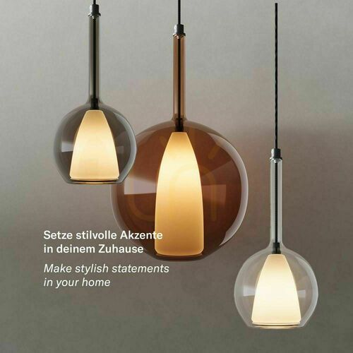 Sprawdź Żyrandol s.luce Belluna 3-punktowy brązowy szkło metal nowoczesny 40 cm