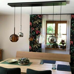Lampa wisząca s.luce Belluna 5-punktowa 160 cm szkło bezbarwne small 13