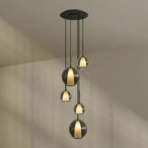 Żyrandol s.luce Belluna 5-punktowy transparentny szklany nowoczesny Ø60 cm 13 Żyrandol s.luce Belluna 5-punktowy transparentny szklany nowoczesny Ø60 cm small 13