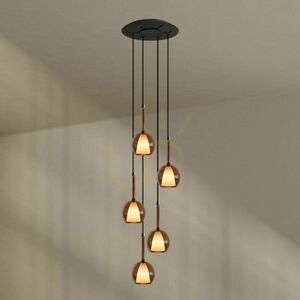 Żyrandol s.luce Belluna 5-punktowy przydymiony Ø60 cm 1 Żyrandol s.luce Belluna 5-punktowy przydymiony Ø60 cm small 1