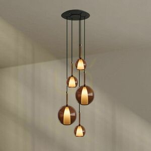 Żyrandol s.luce Belluna 5-punktowy przydymiony Ø60 cm 12 Żyrandol s.luce Belluna 5-punktowy przydymiony Ø60 cm small 12