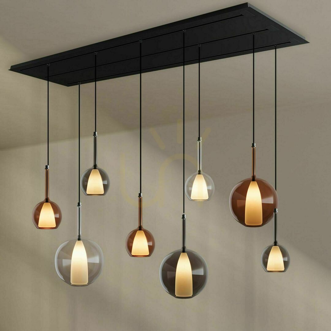 Zobacz Żyrandol s.luce Belluna 8-punktowy transparentny 24 cm E27 40 W Żyrandol s.luce Belluna 8-punktowy transparentny 24 cm E27 40 W