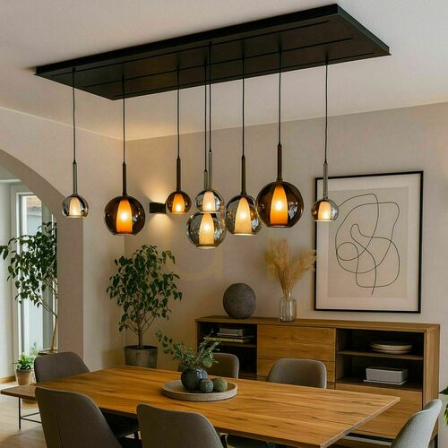 Sprawdź Żyrandol s.luce Belluna 8-punktowy transparentny 24 cm E27 40 W