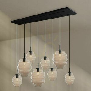 Żyrandol s.luce Echos 8-ramienny biały szkło metal nowoczesny Ø 18/25 cm small 4