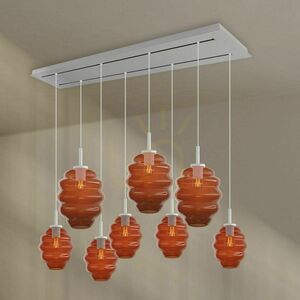 Żyrandol s.luce Echos 8-ramienny biały szkło metal nowoczesny Ø 18/25 cm small 7