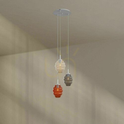 Sprawdź Żyrandol s.luce Echos 3-ramienny wielokolorowy Ø40 cm