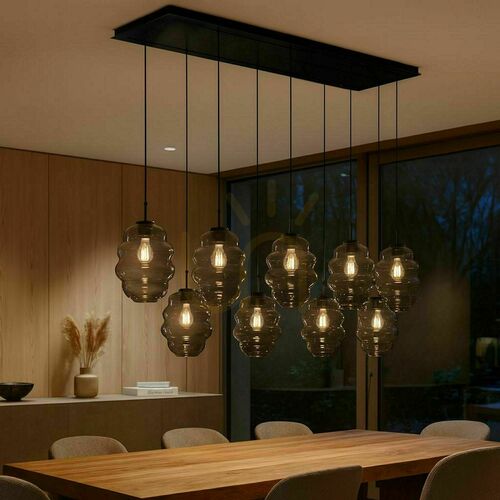 Sprawdź Żyrandol s.luce Echos 8-ramienny brązowy szkło metal Ø25 cm