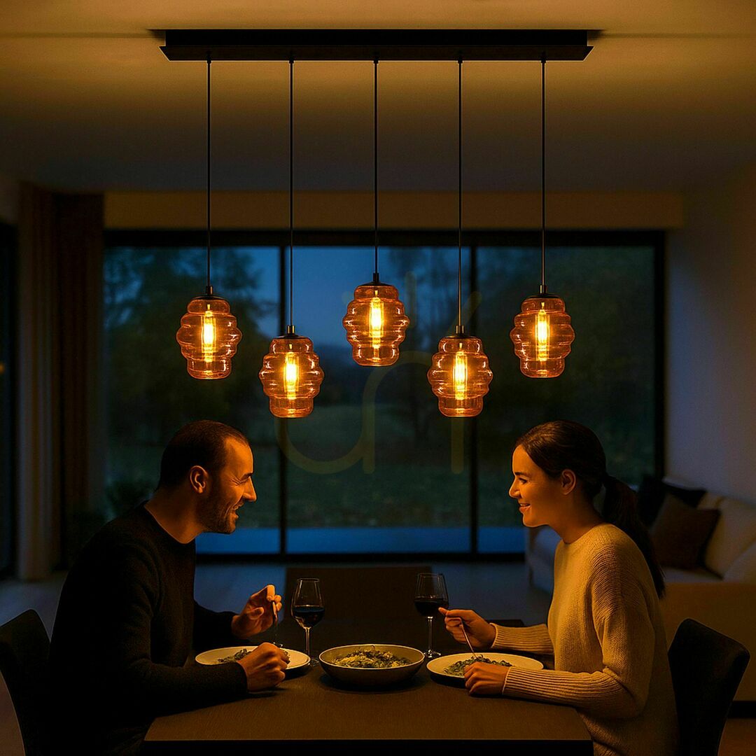 Zobacz Żyrandol s.luce Echos 5-ramienny biały szklany nowoczesny Ø18 cm Żyrandol s.luce Echos 5-ramienny biały szklany nowoczesny Ø18 cm