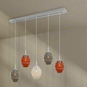 Żyrandol s.luce Echos 5-ramienny biały szklany nowoczesny Ø18 cm 9 Żyrandol s.luce Echos 5-ramienny biały szklany nowoczesny Ø18 cm small 9