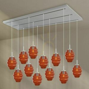 Żyrandol s.luce Echos 12-ramienny czarny szklano-metalowy Ø18 cm small 8