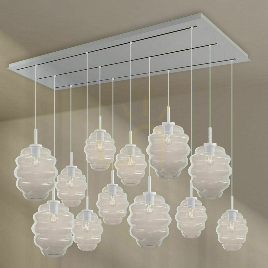 Sprawdź Żyrandol s.luce Echos 12-ramienny brązowy szkło metal 18/25 cm Żyrandol s.luce Echos 12-ramienny brązowy szkło metal 18/25 cm