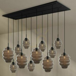 Żyrandol s.luce Echos 12-ramienny brązowy szkło metal 18/25 cm 4 Żyrandol s.luce Echos 12-ramienny brązowy szkło metal 18/25 cm small 4