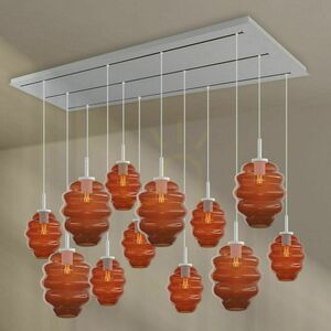 Żyrandol s.luce Echos 12-ramienny brązowy szkło metal 18/25 cm 8 Żyrandol s.luce Echos 12-ramienny brązowy szkło metal 18/25 cm small 8