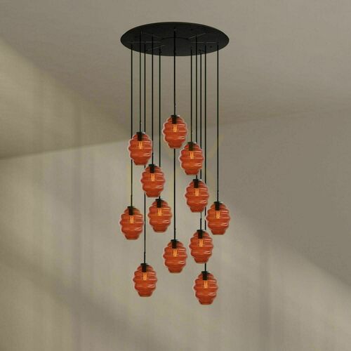 Sprawdź Żyrandol s.luce Echos 12-ramienny transparentny szklany nowoczesny 18 cm
