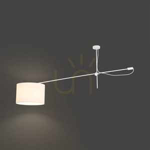 Biała lampa sufitowa Nowodvorski VIPER 6640 z ramieniem, 1×E27 small 2