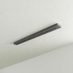Lampa wisząca s.luce Santa Air LED 3-punktowa czarna, belka 120 cm small 12
