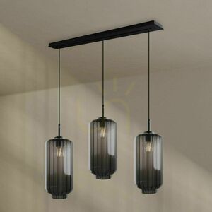Żyrandol s.luce Velo 3-punktowy brązowy szkło metal Ø18 cm 2 Żyrandol s.luce Velo 3-punktowy brązowy szkło metal Ø18 cm small 2