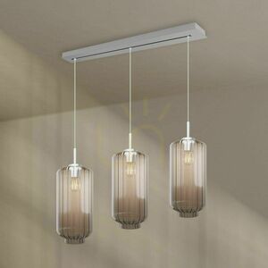 Żyrandol s.luce Velo 3-punktowy brązowy szkło metal Ø18 cm 9 Żyrandol s.luce Velo 3-punktowy brązowy szkło metal Ø18 cm small 9