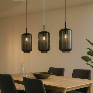 Żyrandol s.luce Velo 3-punktowy brązowy szkło metal Ø18 cm 0 Żyrandol s.luce Velo 3-punktowy brązowy szkło metal Ø18 cm small 0