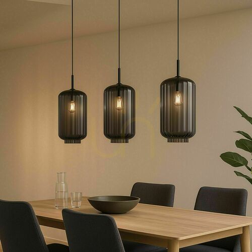Sprawdź Żyrandol s.luce Velo 3-punktowy transparentny szklany nowoczesny Ø18 cm