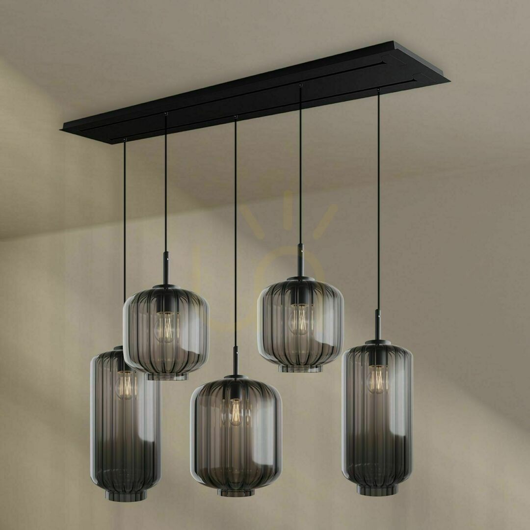 Wyświetl Żyrandol s.luce Velo 5-ramienny wielokolorowy Ø18/20/25 cm Żyrandol s.luce Velo 5-ramienny wielokolorowy Ø18/20/25 cm