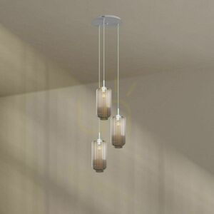 Żyrandol s.luce Velo 3-punktowy biały szklany nowoczesny Ø 40 cm small 8