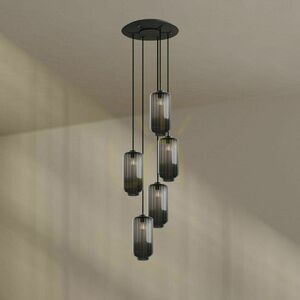 Żyrandol s.luce Velo 5-ramienny biały szklany nowoczesny Ø 60 cm small 3
