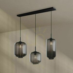 Żyrandol s.luce Velo czarny 3-punktowy szklany minimalistyczny 18/20/25 cm small 2