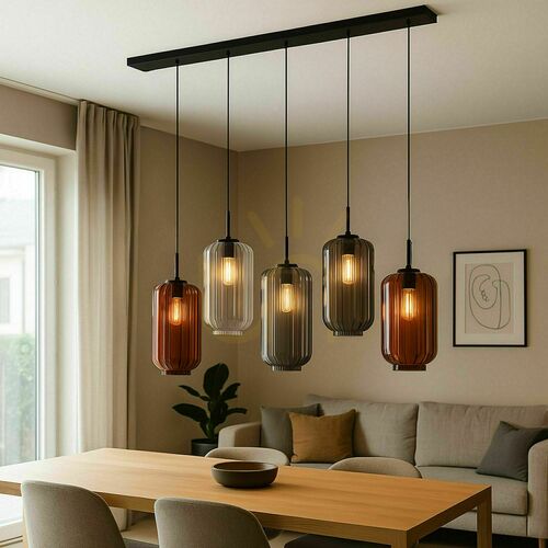 Sprawdź Żyrandol s.luce Velo 5-punktowy transparentny szklany nowoczesny Ø18 cm