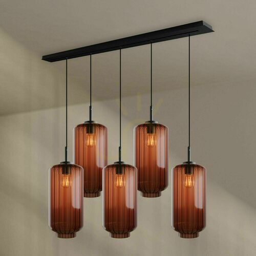 Sprawdź Żyrandol s.luce Velo 5-punktowy wielokolorowy E27 Ø18 cm