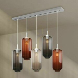 Żyrandol s.luce Velo 5-punktowy wielokolorowy E27 Ø18 cm 1 Żyrandol s.luce Velo 5-punktowy wielokolorowy E27 Ø18 cm small 1