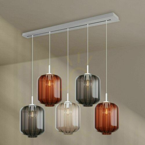 Sprawdź Żyrandol s.luce Velo 5-ramienny multikolorowy Ø25 cm
