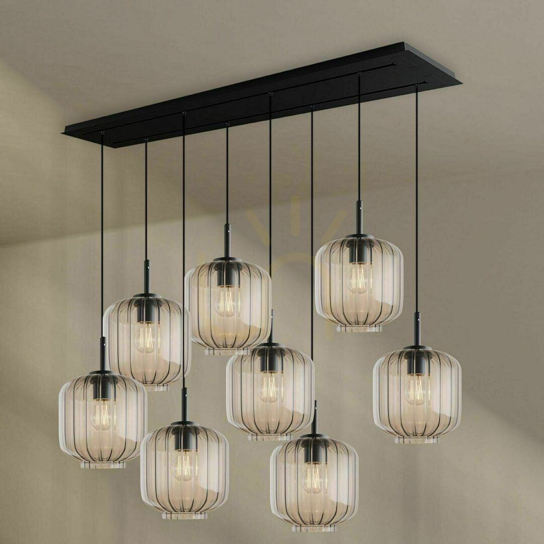 Wyświetl Żyrandol s.luce Velo 8-punktowy biały szklany minimalistyczny Ø20 cm Żyrandol s.luce Velo 8-punktowy biały szklany minimalistyczny Ø20 cm