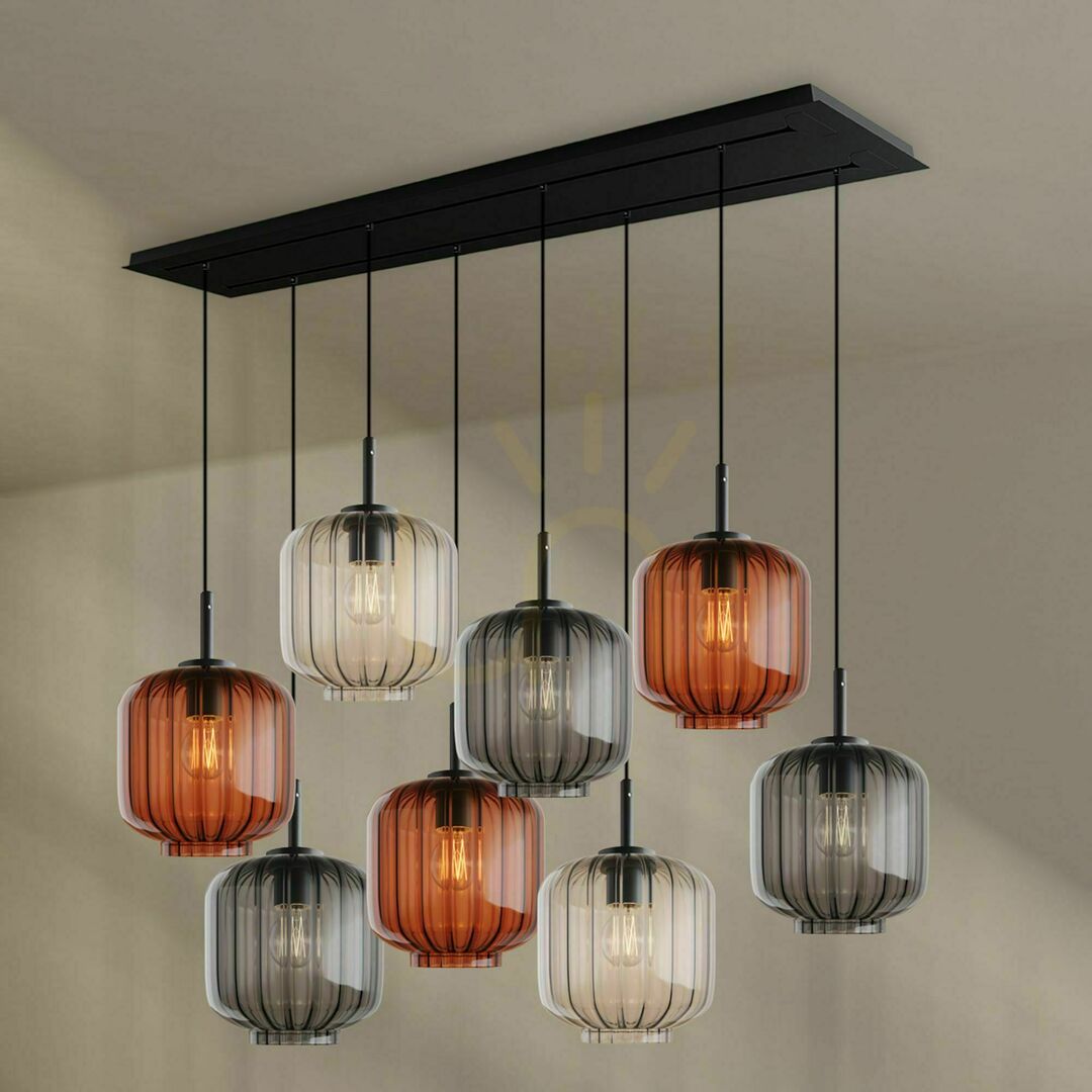 Pokaż Żyrandol s.luce Velo 8-punktowy biały szklany minimalistyczny Ø20 cm Żyrandol s.luce Velo 8-punktowy biały szklany minimalistyczny Ø20 cm