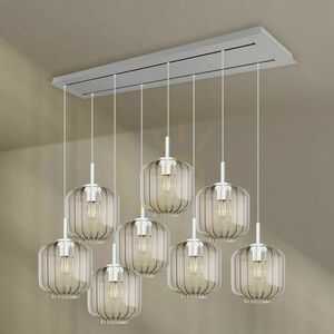 Żyrandol s.luce Velo 8-punktowy biały szklany minimalistyczny Ø20 cm 8 Żyrandol s.luce Velo 8-punktowy biały szklany minimalistyczny Ø20 cm small 8