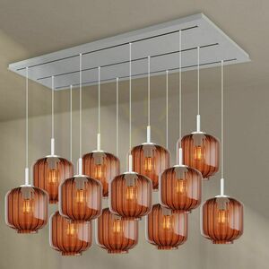 Żyrandol s.luce Velo biały szklany 12-ramienny Ø20 cm small 5