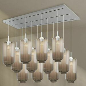 Żyrandol s.luce Velo 12-ramienny brązowy szkło metal Ø18 cm 8 Żyrandol s.luce Velo 12-ramienny brązowy szkło metal Ø18 cm small 8