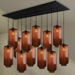Żyrandol s.luce Velo 12-ramienny brązowy szkło metal Ø18 cm 0 Żyrandol s.luce Velo 12-ramienny brązowy szkło metal Ø18 cm small 0