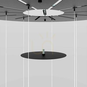 Żyrandol s.luce Santa Air LED czarny 5-punktowy do jadalni 60 cm 10 Żyrandol s.luce Santa Air LED czarny 5-punktowy do jadalni 60 cm small 10